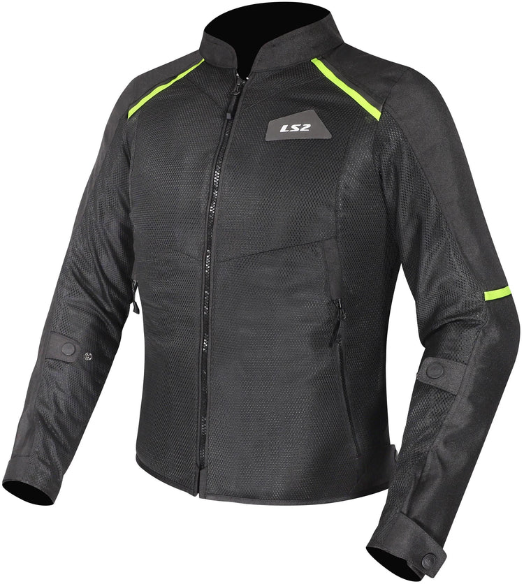 Ls2 Jacke Breeze Damenjacke Breeze Damen Schwarz Gelb Gr. l