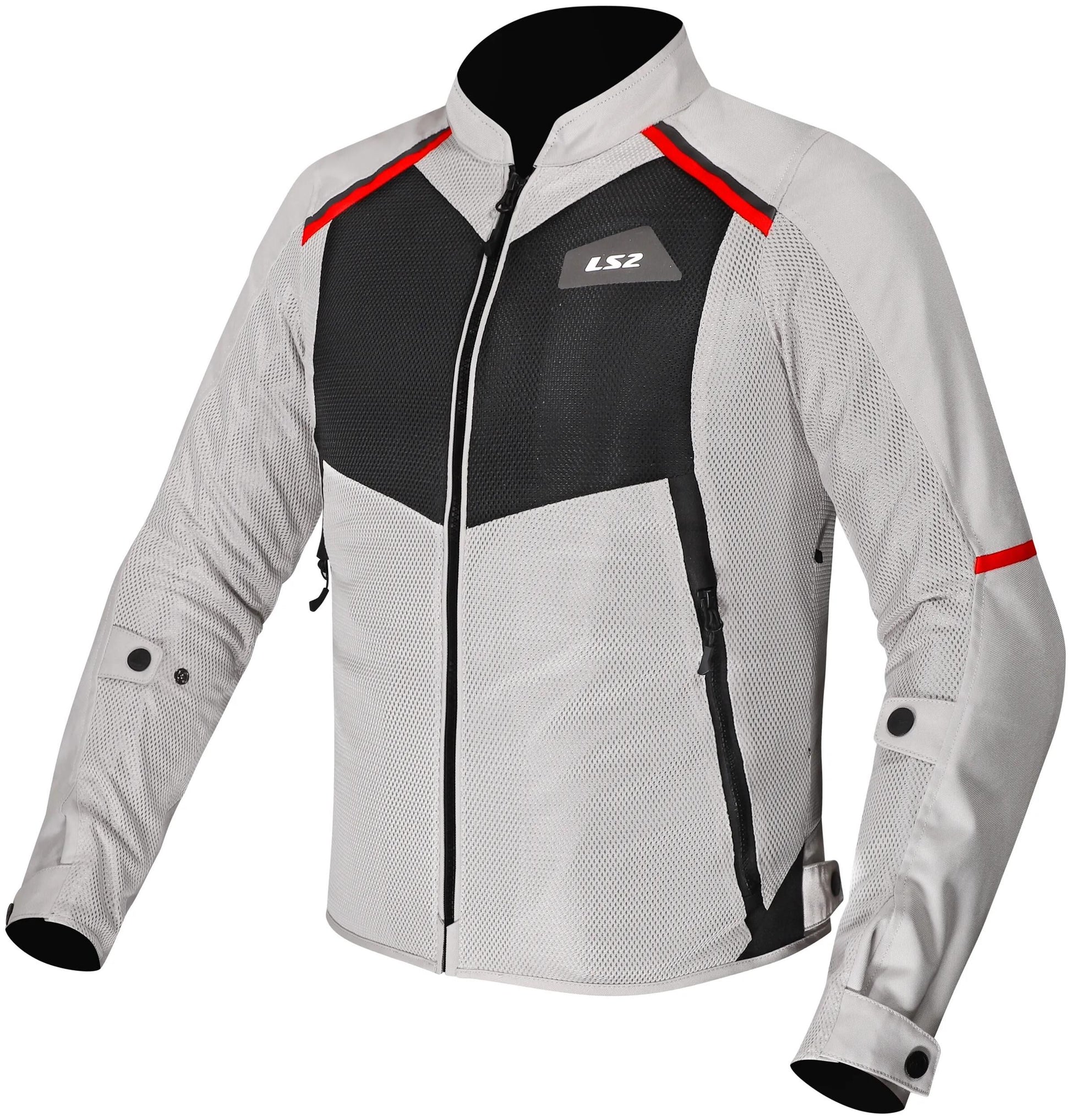 Ls2 Jacke Breeze Herren Jacke Breeze Herren grau schwarz rot Gr. s