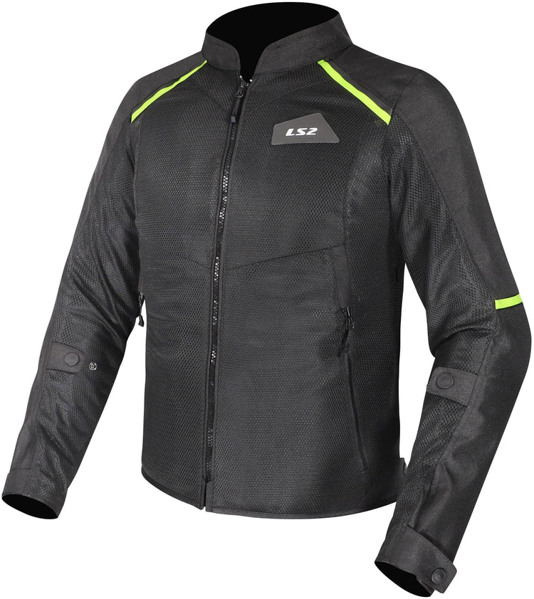 Ls2 Jacke Breeze Herren Jacke Breeze Herren Schwarz Gelb Gr. m