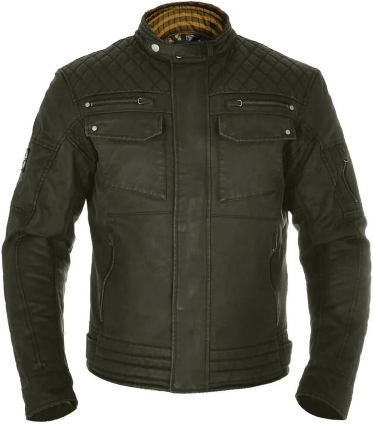 Oxford Jacket Hardy Wachs Baumwoll Olive Gr. S