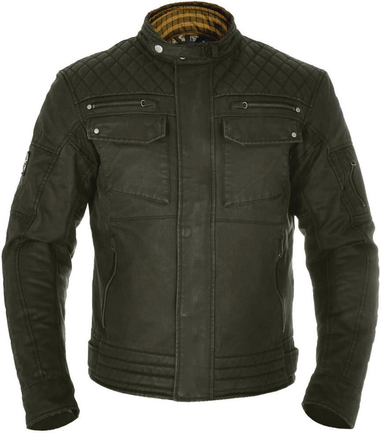 Oxford Jacket Hardy Wachs Baumwoll Olive Gr. M