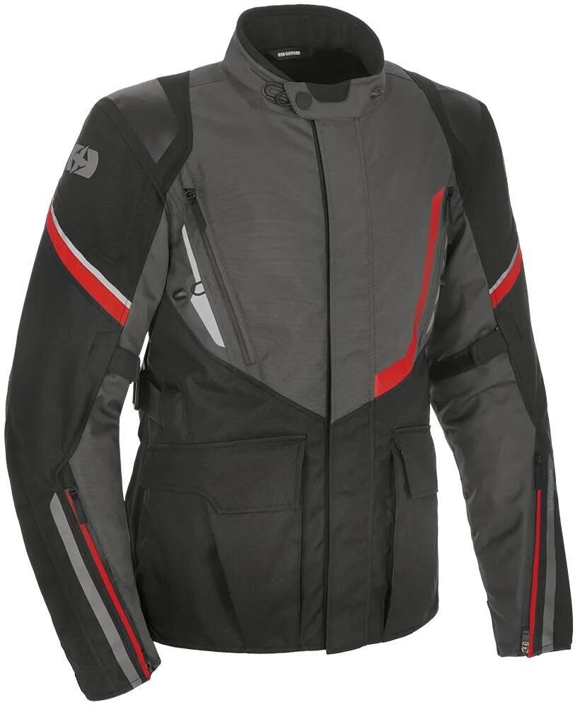 Oxford Jacke Montreal 4. Schwarz grau rote Gr.