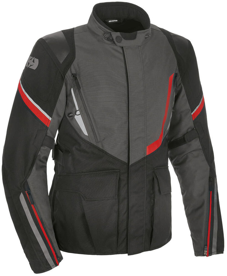 Oxford Jacke Montreal 4. Schwarz grau rote Größe 3xl