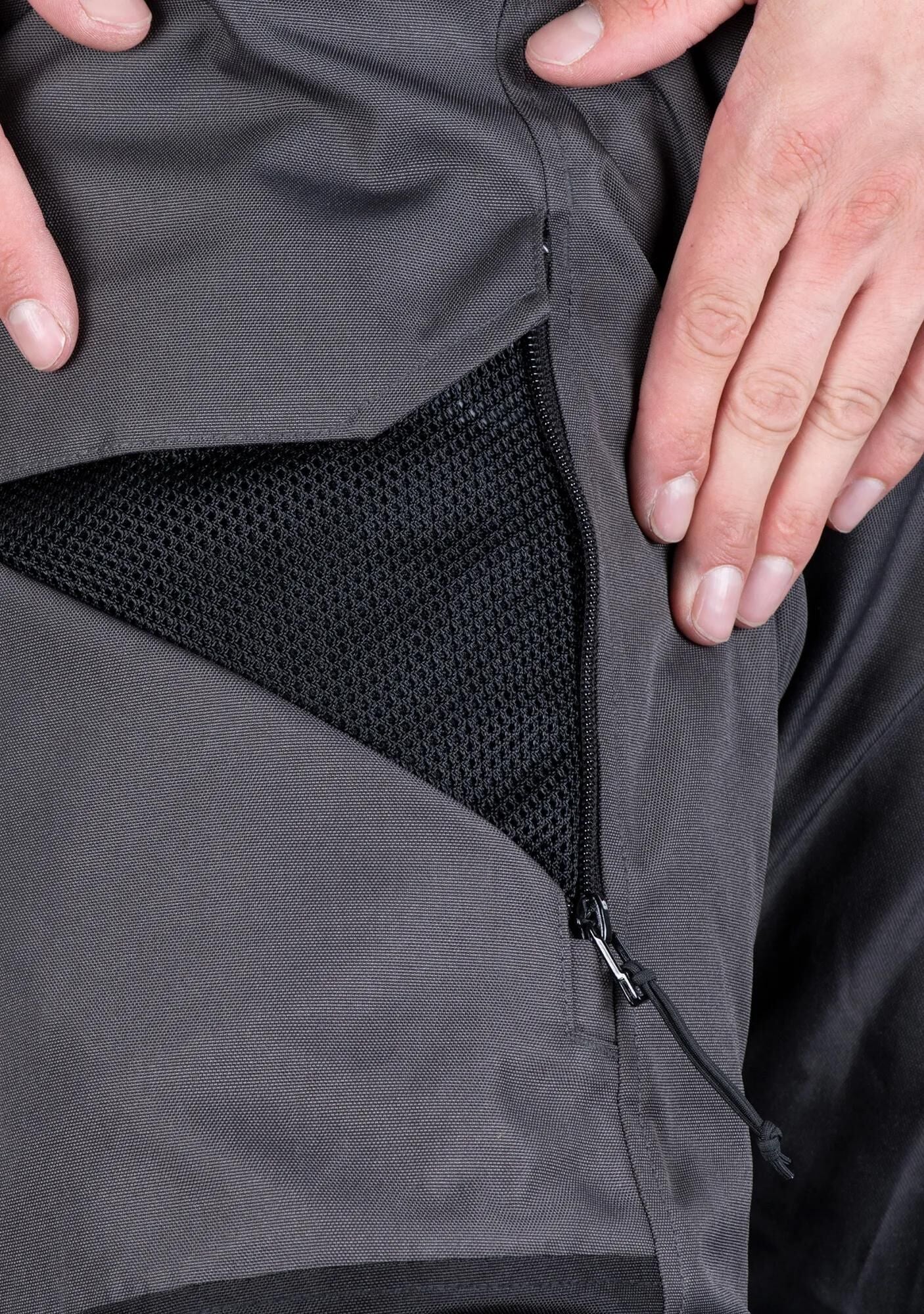 Oxford Hosen Rockland Gray BW Rot kurzgröße 3x