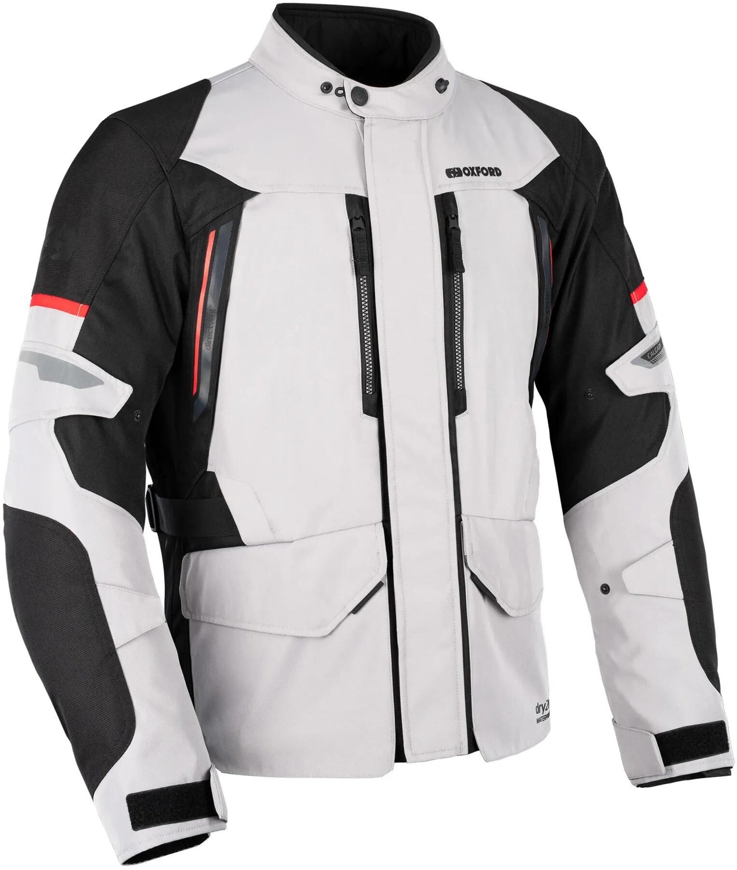 Oxford Jacke Calgary 2.0 D2D MS Silver Black GR. l