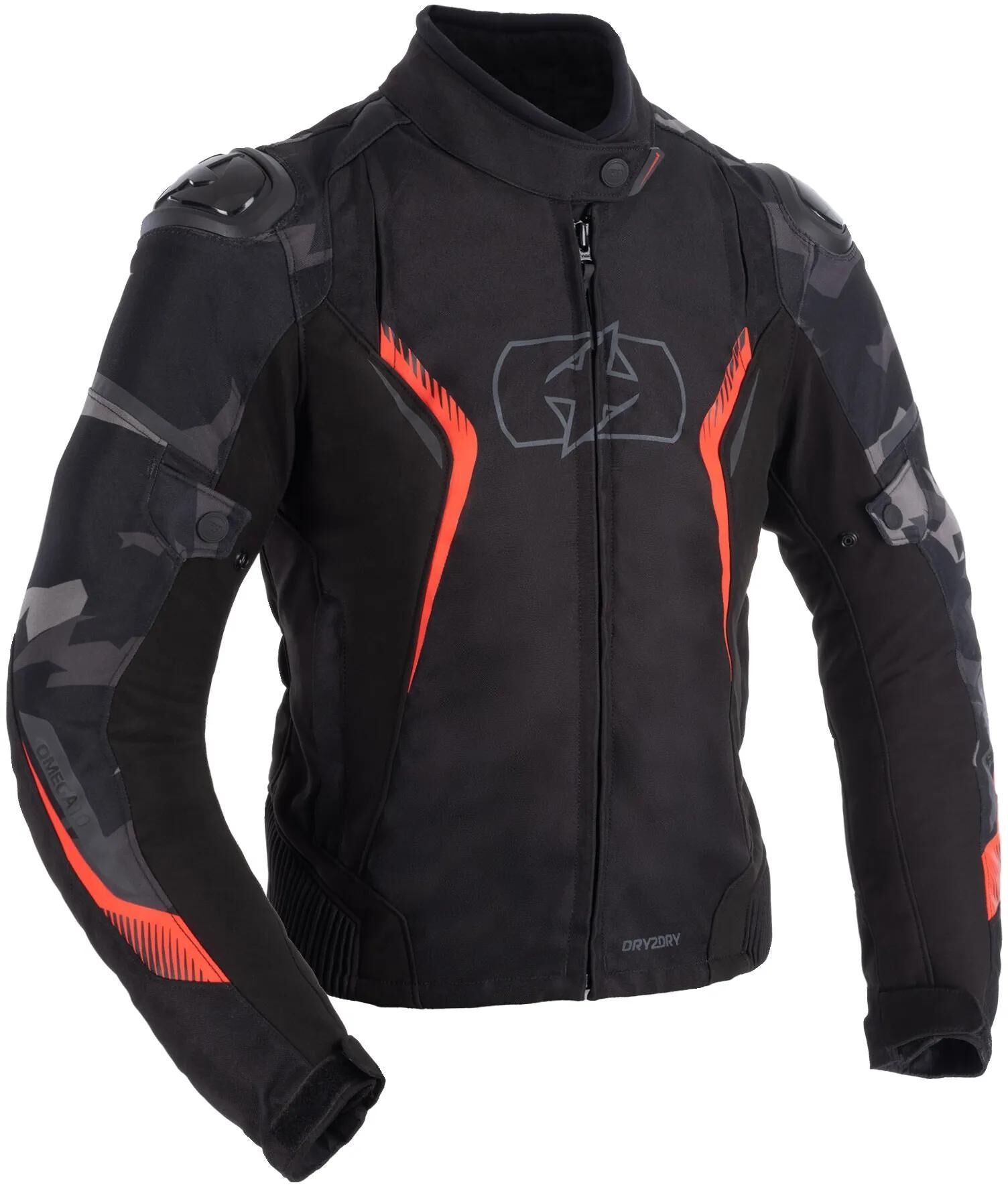 Oxford Jacke Omega 1.0 D2D WS Black Camo Red 42