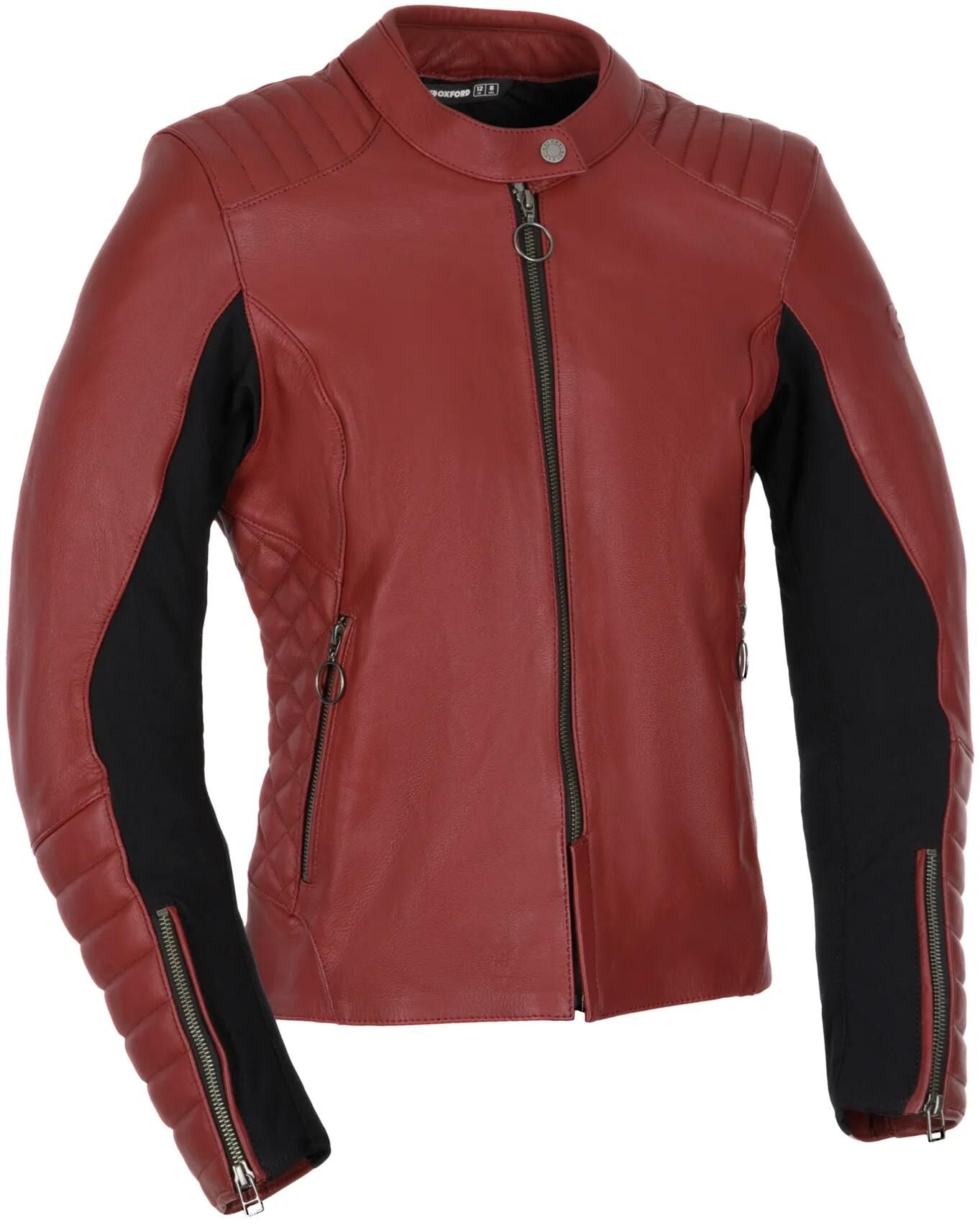 Oxford Leder Jacke Rad WS rot 44