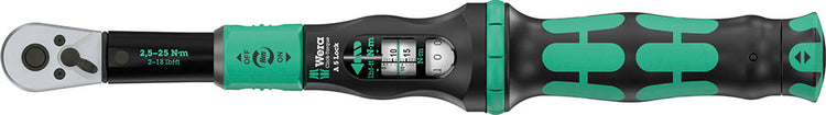 Wera a 5 Drehmomentschlüssel mit Drehmomentsperre, Umschaltknarre 1 4 (2,5-25 Nm)