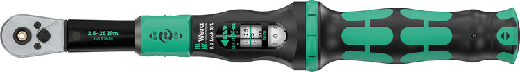 Wera Click-Torque-Lock mit 6-R-L-Torque-Lock, Bit-Aufsatz (1 4 ) (2,5-25 Nm)