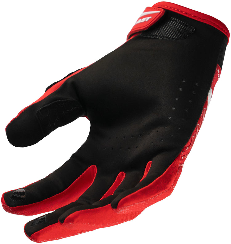 UFO pinkelt Hayes Motocross-Handschuh. Handschuhe UFO Hayes rot weiß gr. xl