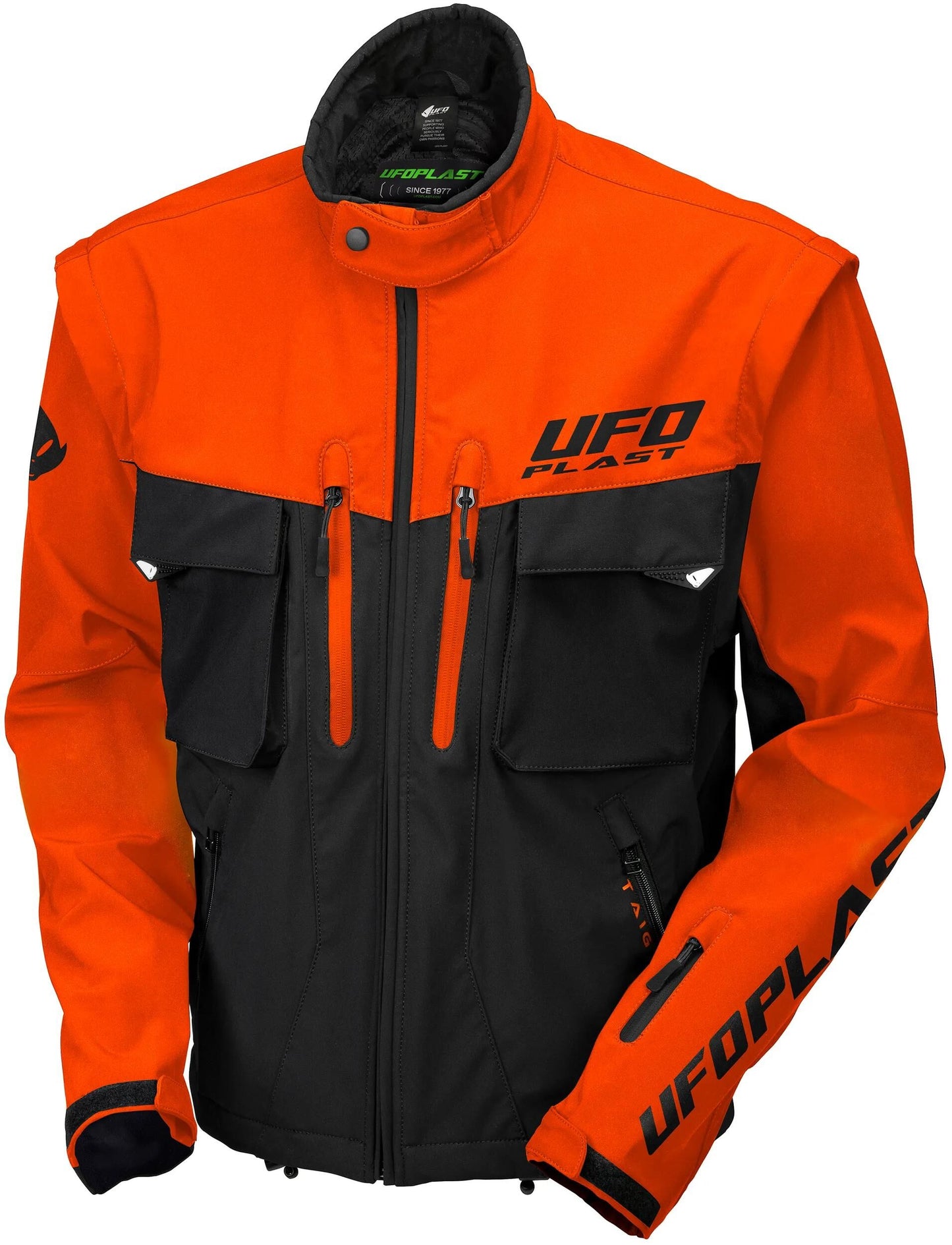 UFO Pinkeljacke Taiga Endurojacke UFO Schwarz Orange Gr. xl