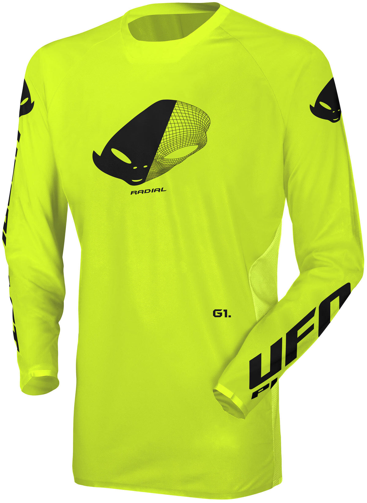 UFO Plast Trikot MX Radial MX Trikot UFO Radial Neongelb Gr. m