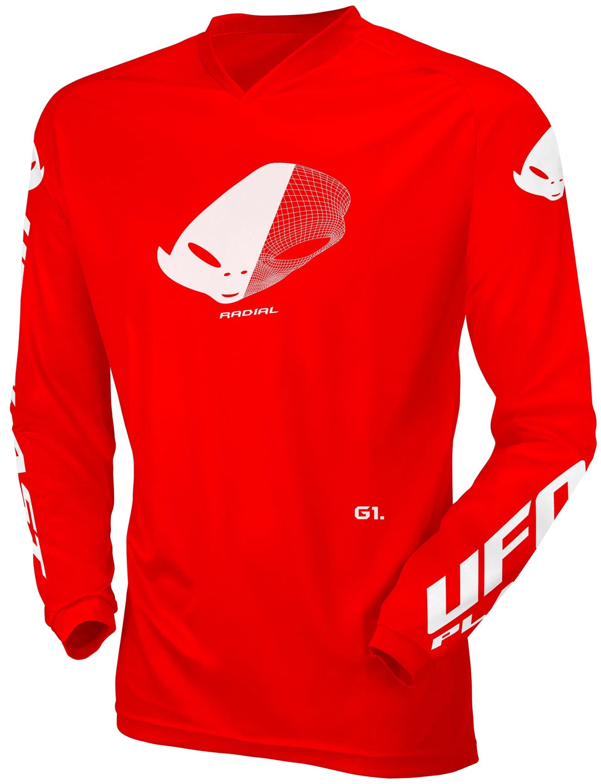 UFO Plast Trikot MX Radial Kindertrikot UFO Rad Rot Gr. xs