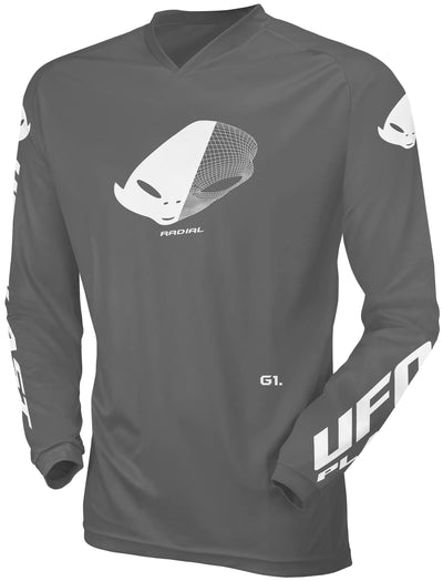 UFO Plast Jersey MX Radial Kindertrikot UFO Rad Grau Gr. xxxs