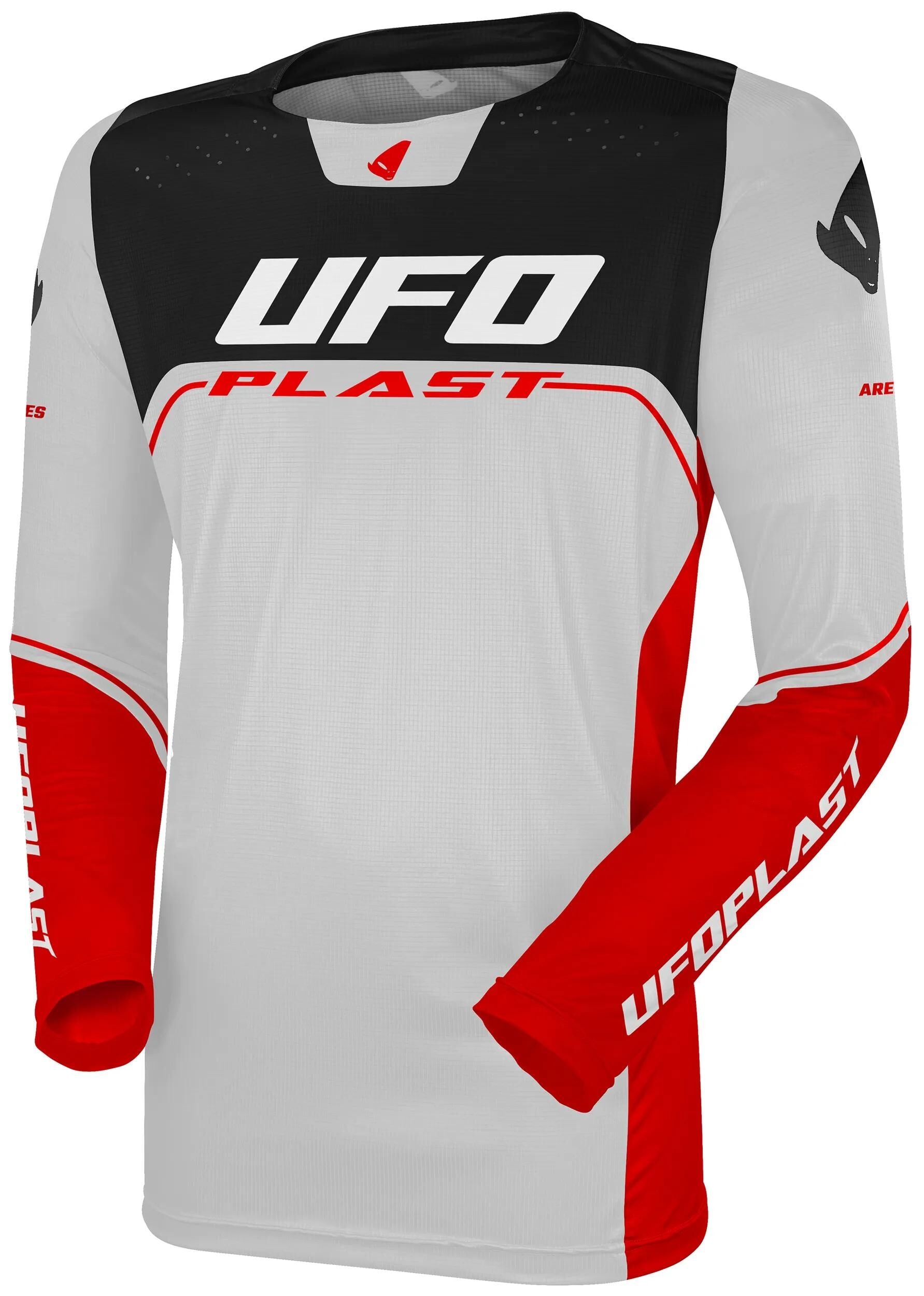 Ufo Plast Trikot MX Ares MX Trikot UFO Ares Grau Rot Gr. xxl