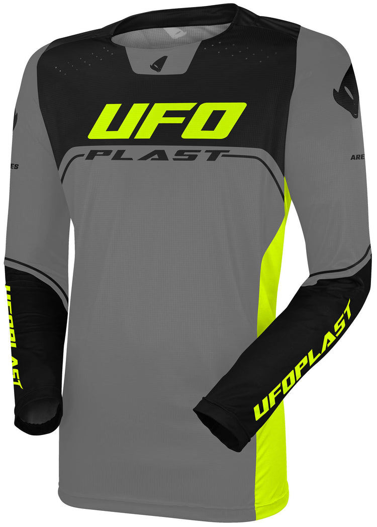 Ufo Plast Trikot MX Ares MX Trikot UFO Ares Grau Schwarz Gr. l