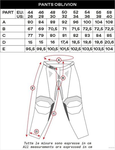 Ufo Pinkelhose MX Oblivion MX Hose UFO Oblivion blau rot Gr. 48