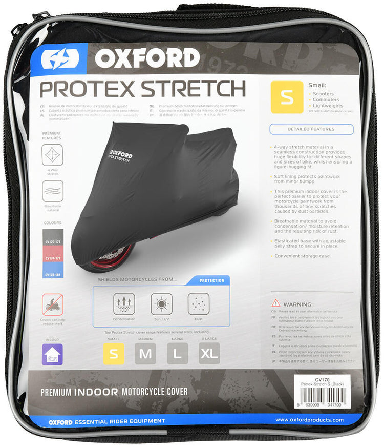 Oxford Protex Bike Deckungen dehnen in den Innenraum l schwarz