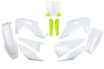UFO Plast Karosserieverkleidungssatz UFO Husqvarna OEM WT Ye