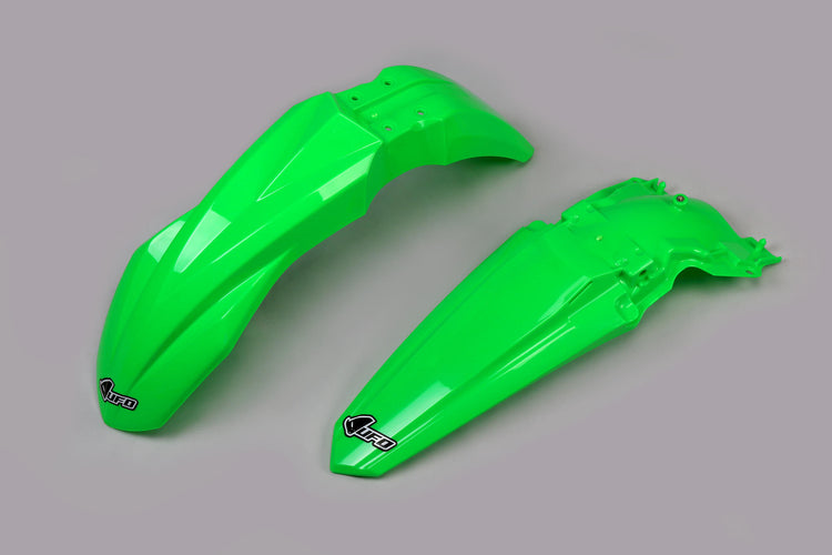 UFO Plast Kotflügelset Kotflügelset UFO Kawasaki grün