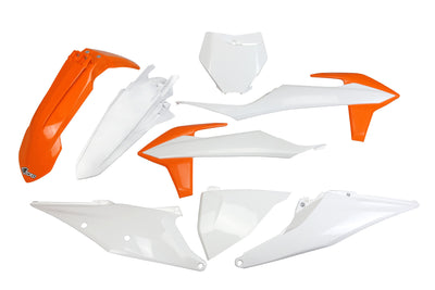 UFO Plast Karosserieverkleidungssatz UFO KTM OEM Orange Weiß