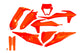 UFO Plast Karosserieverkleidungssatz UFO KTM Orange