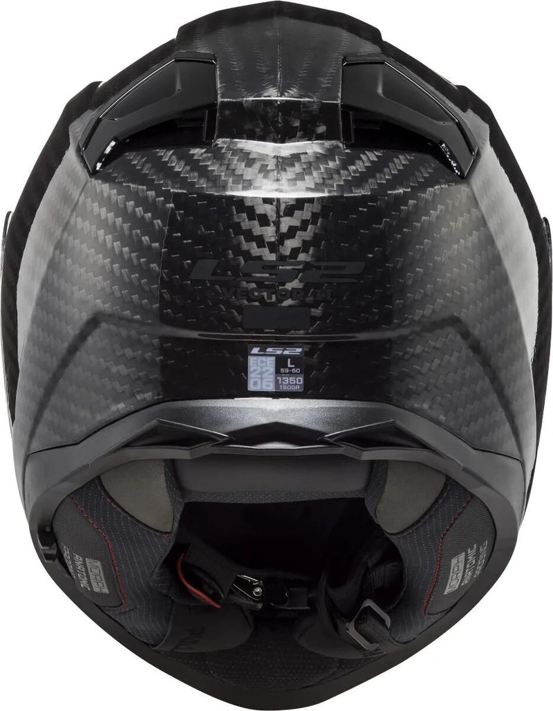 Ls2 Integralhelm FF811 Vector II Carbon Solid Helm FF811 Vect. II Solid Schwarz Carbon XS