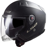 Ls2 Jethelm von 603 Infinity II Helm von 603 Infi. ii solid m mattschwarz - afbeelding 2
