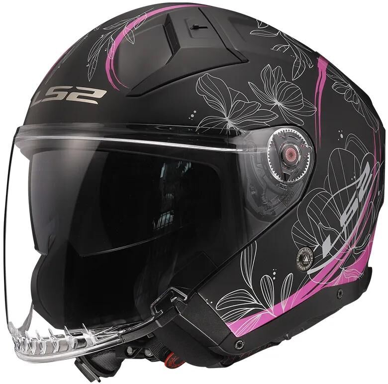 Ls2 Jethelm „of603 Infinity II Lotus“ Helm von 603 Infi. ii Lotus l schwarz rosa