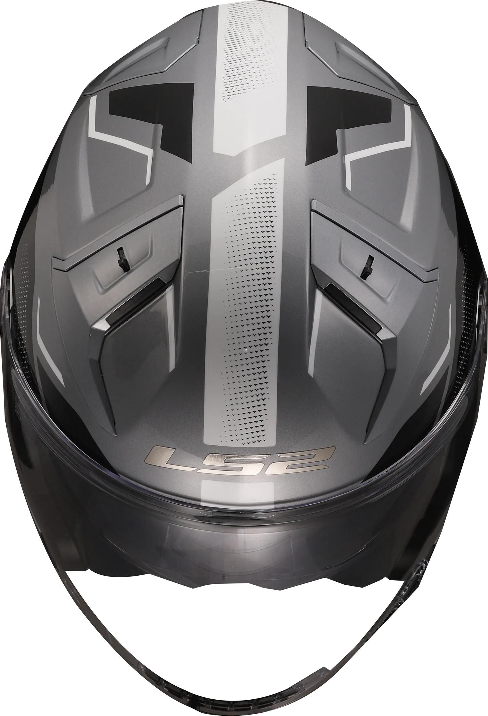 Ls2 Jethelm „of603 Infinity II Veyron“ Helm von 603 Infi. ii veyron l grau bl weiß