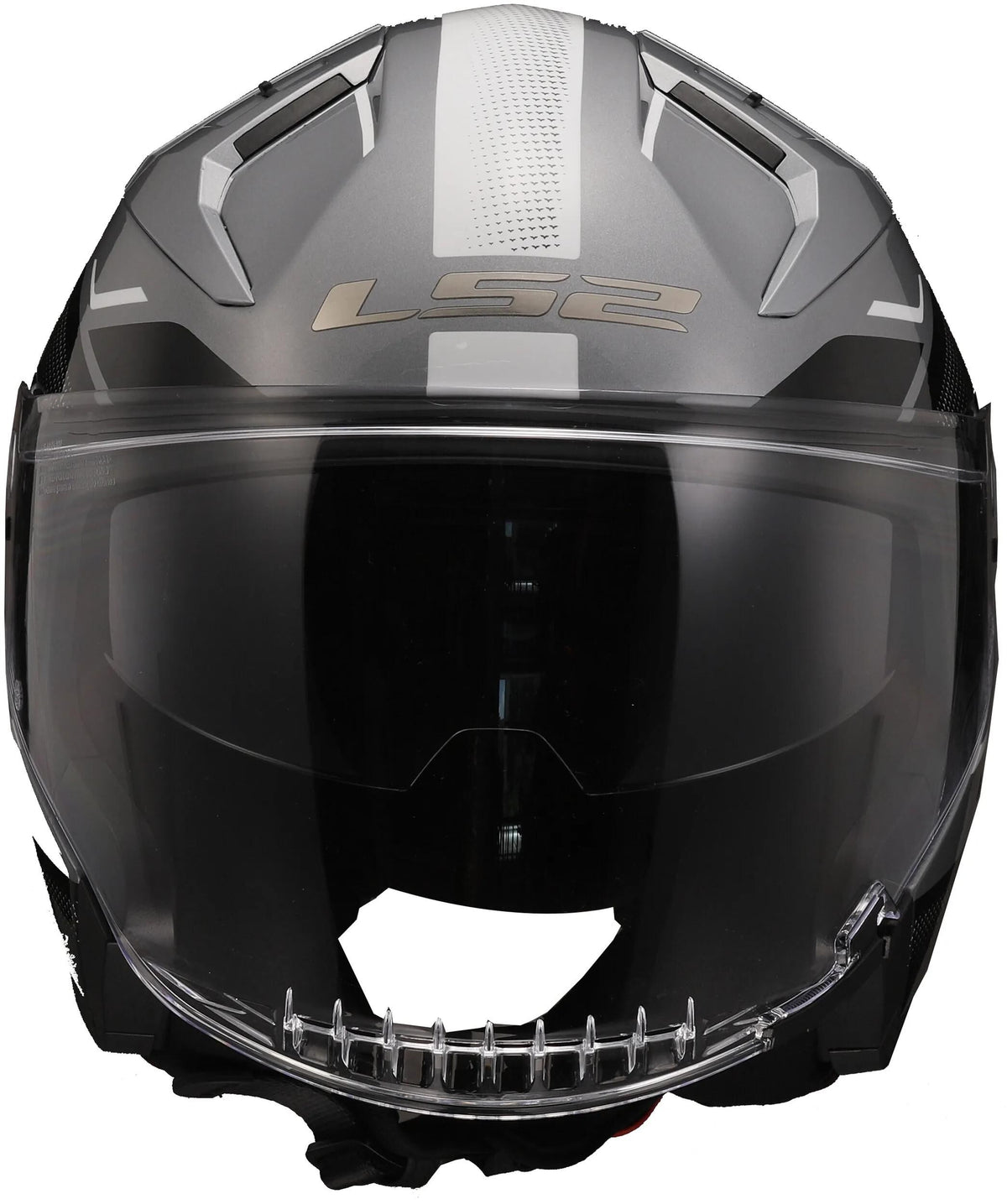 Ls2 Jethelm „of603 Infinity II Veyron“ Helm von 603 Infi. ii veyron m grau bl weiß