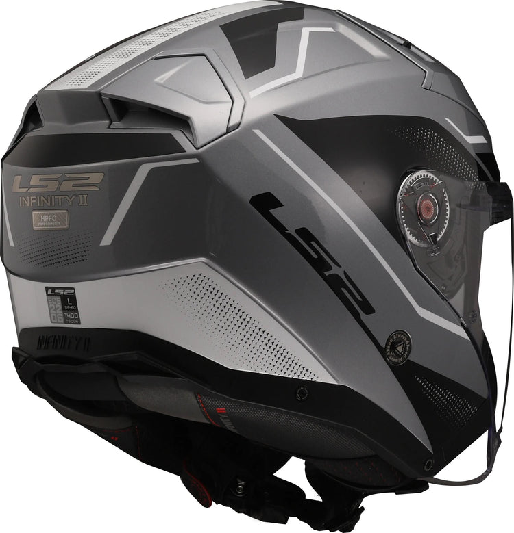 Ls2 Jethelm „of603 Infinity II Veyron“ Helm von 603 Infi. ii veyron xxl grau bl weiß