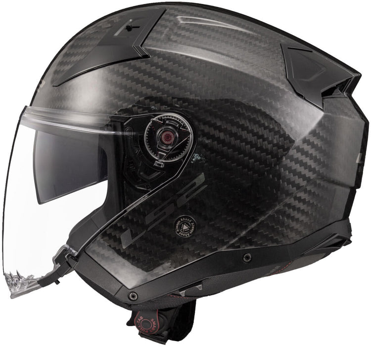 Ls2 Jethelm von 603 Infinity II Carbon Solid Helm von 603 Infi. ii Kohlenstofffeststoff s