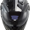 Ls2 Enduro-Helm MX701 Explorer Carbon Solid, Material: lackiertes Carbon, Doppel-D-Verschluss Helm MX701 Exp.Car. einfarbig l schwarz