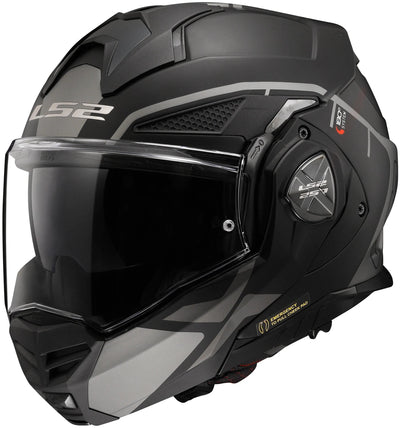 Ls2 Klapphelm FF901 Advant x Memetryk Helm FF901 Adv. x metrisch m schwarz grau