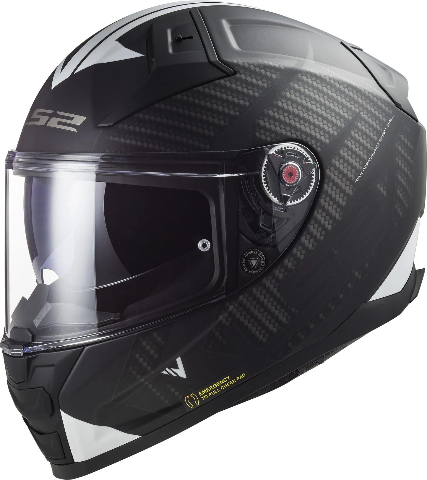 Ls2 Integralhelm FF811 Vector II Splitter Helm FF811 Vect. II Spl. XL BL Weiß