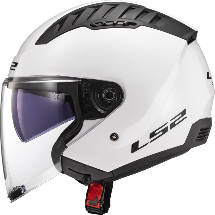 Ls2 of600 Copter II solider Jethelm Helm of600 Copt. ii einfarbig m weiß