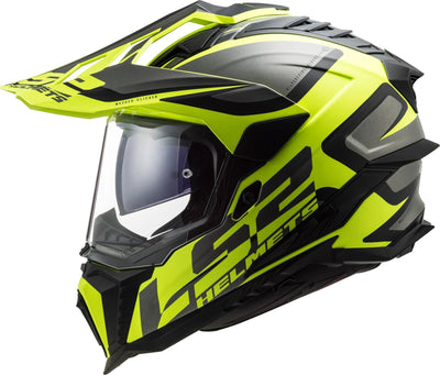 Ls2 Enduro-Helm MX701 Explorer Alter, abnehmbar und waschbar, Rettungswangenpolster, mikrometrischer Verschluss, abnehmbares Helmoberteil, Vorbereitung für Helmkommunikation, Pinlock 70 Maxvision™. Helm MX701 Explorer alter l bl. gelbmatt