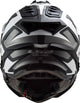 Ls2 Enduro-Helm MX701 Explorer Alter, abnehmbar und waschbar, Rettungswangenpolster, mikrometrischer Verschluss, abnehmbares Helmoberteil, Vorbereitung für Helmkommunikation, Pinlock 70 Maxvision™. Helm MX701 Explorer Alter M Bl. weiß matt