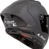 Ls2 Integralhelm FF805 Thunder Carbon GP Aero Helm Thunder GP AER Schwarz Matt Gr. xs
