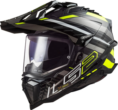 Ls2 Enduro-Helm MX701 Explorer Carbon Edge. Helm mx701 exp.car. Rand l bl. yel. Titan