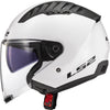 Ls2 of600 Copter II solider Jethelm Helm of600 Copt. ii einfarbig weiß