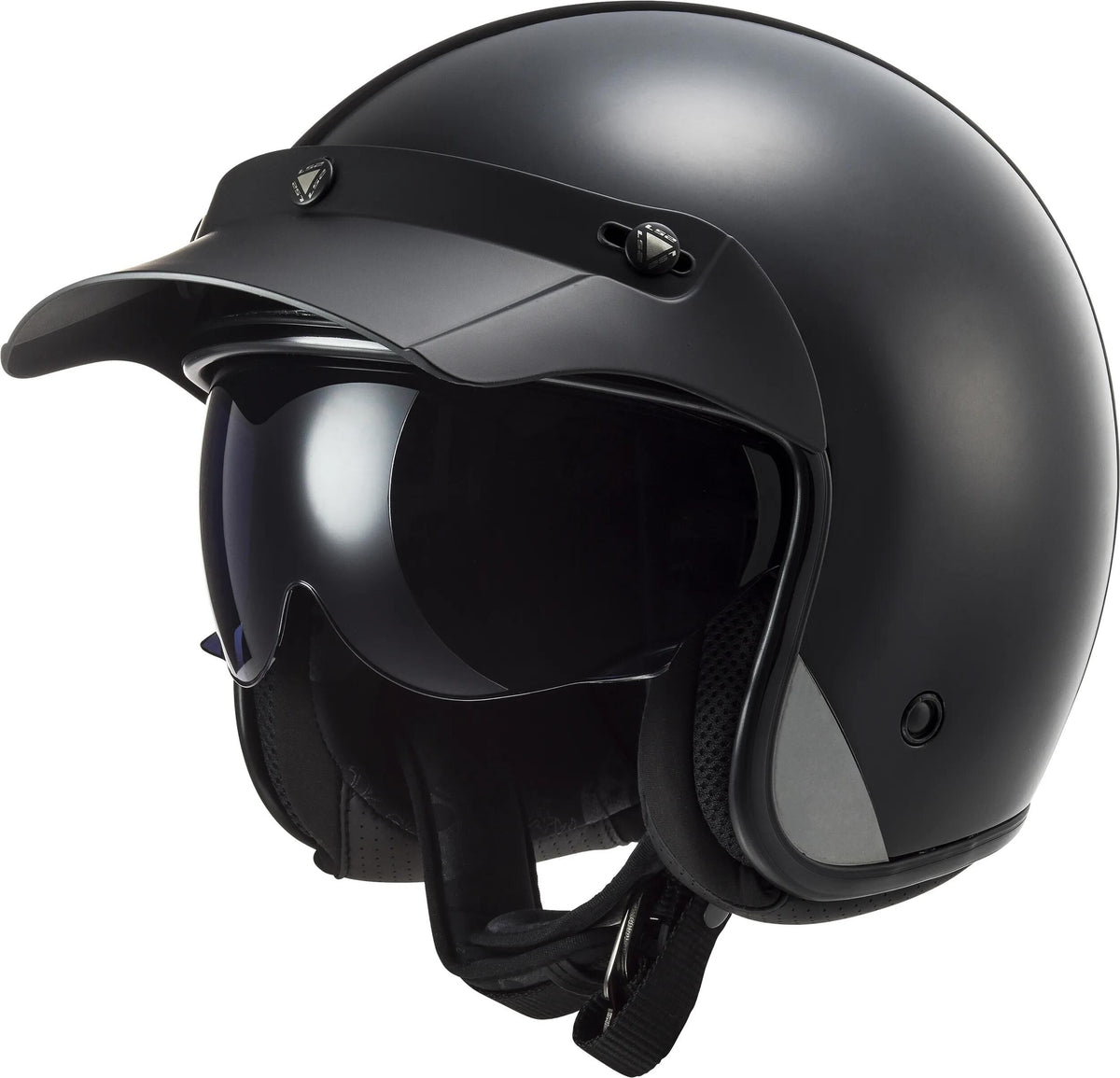 Ls2 Jethelm von 601 Bob II Solid Helm von 601 Bob II Solid XS Mattschwarz
