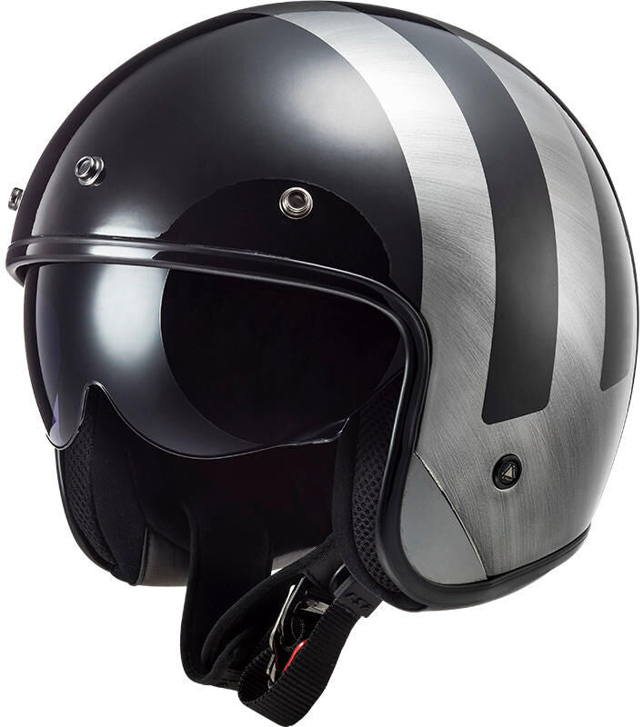 Ls2 Jethelm von 601 Bob II Lines Helm von 601 Bob II Lines L schwarze Jeans
