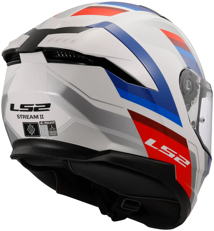 Ls2 Integralhelm FF808 Stream II Vintage Helm FF808 Stre.II Vint. s weiß blau rot