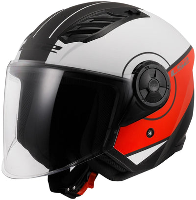 Ls2 Jethelm von 616 Airflow II Cover Helm von 616 Airfl.II Cover L rot weiß