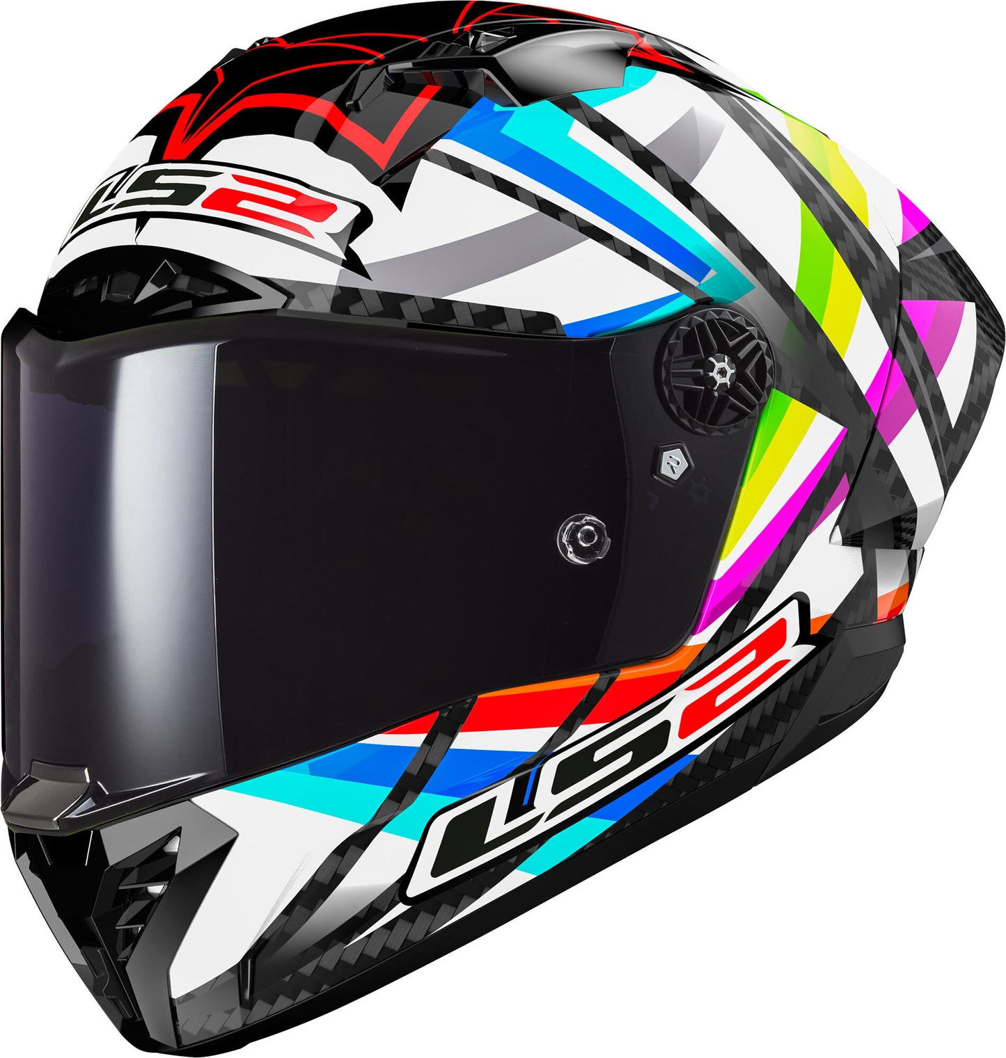Ls2 Integralhelm FF805 Thunder Carbon GP Aero Flash Helm FF805 Th.ca.GP Aero Flash m bl. Kol.