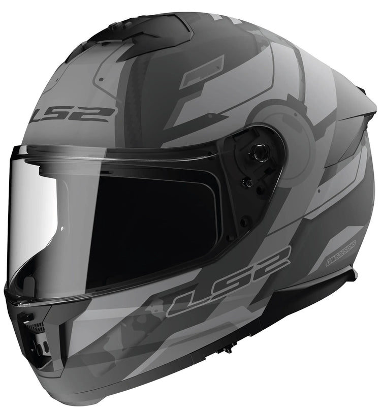 Ls2 Integralhelm FF808 Stream II Shadow. Helm ff808 stre.ii Shadow m grau matt