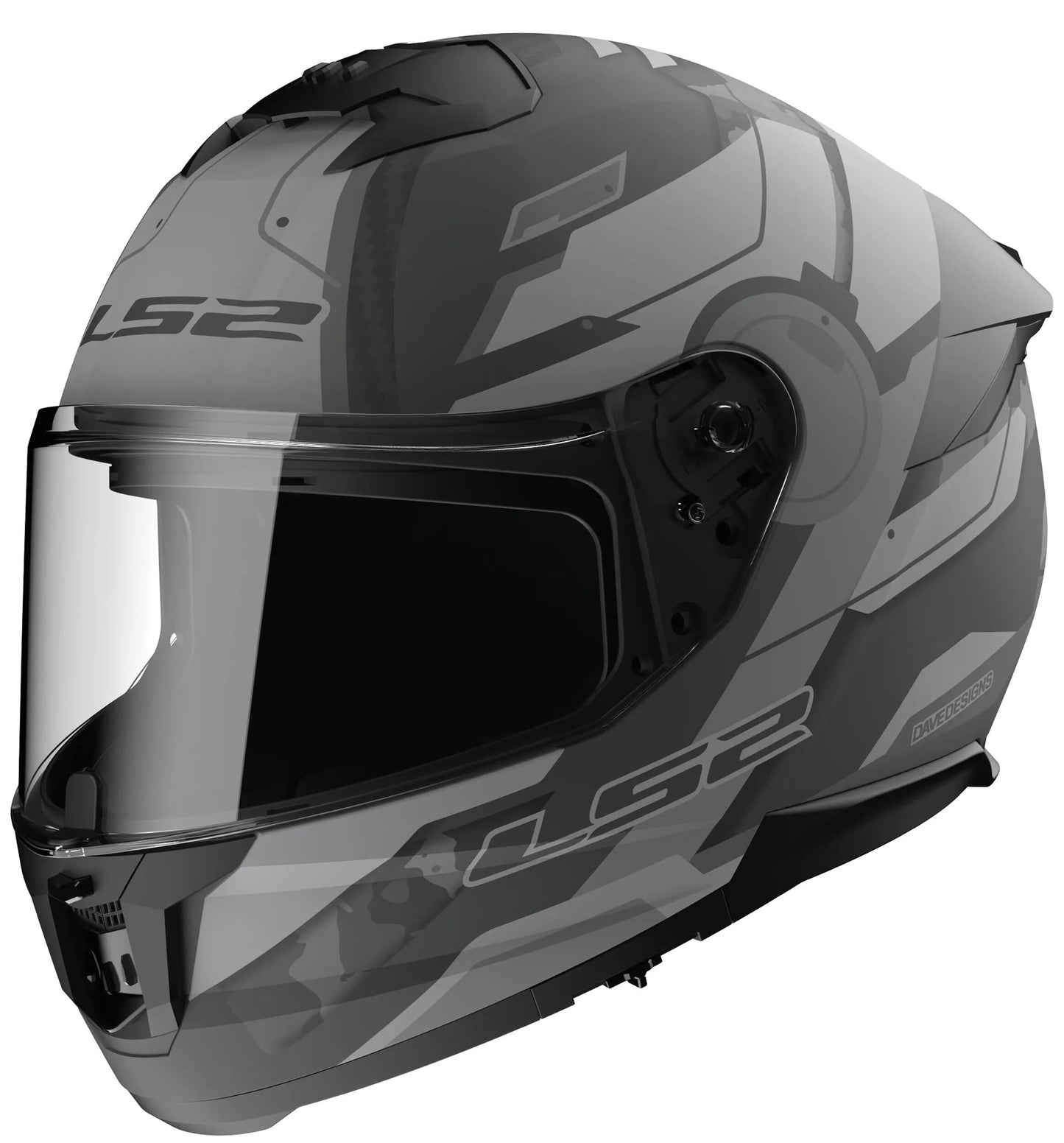 Ls2 Integralhelm FF808 Stream II Shadow. Helm ff808 stre.ii Shadow l grau matt