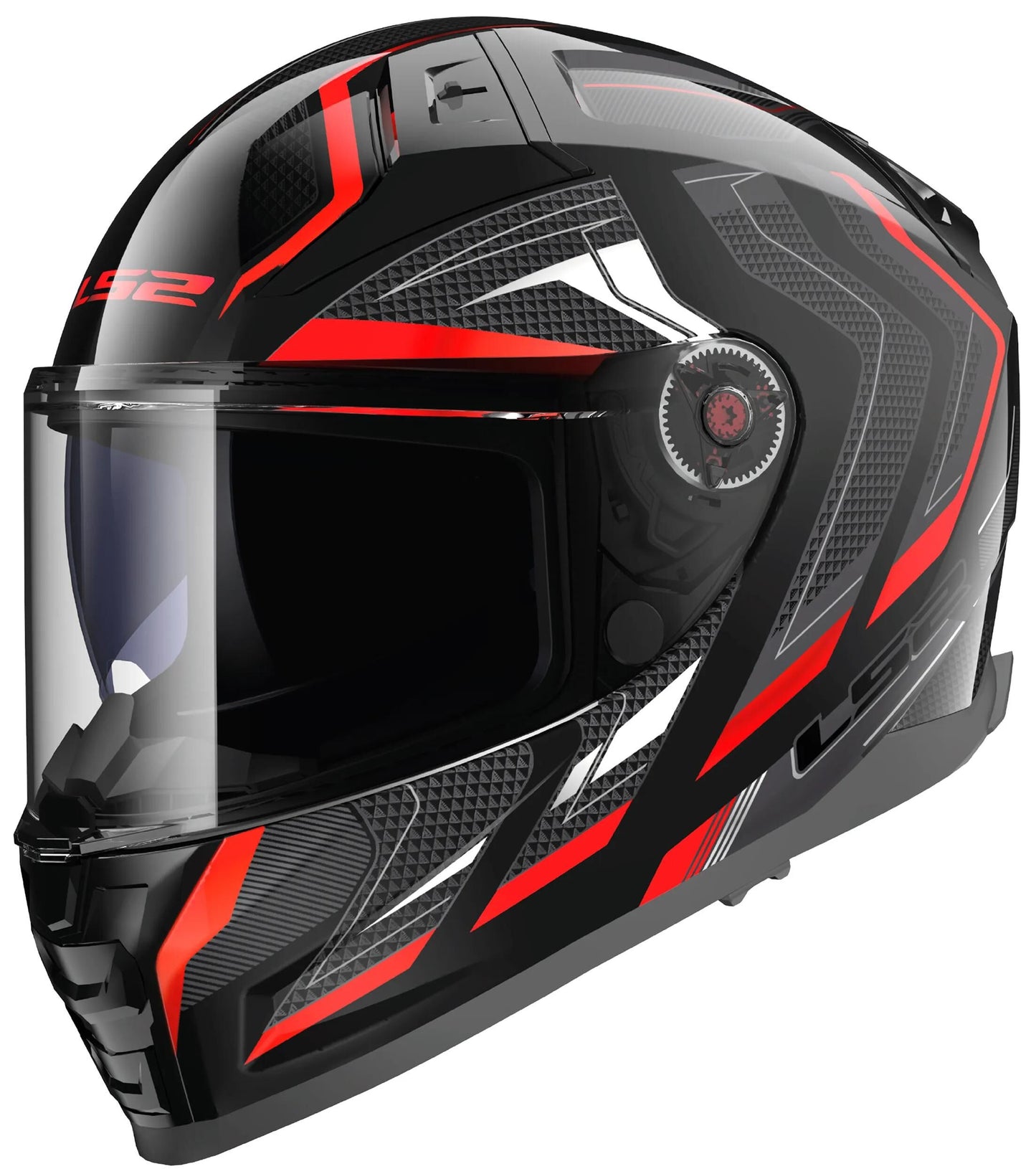 Ls2 Integralhelm FF811 Vector II Alizer Helm FF811 Vect. II Alizer L Schwarz Rot
